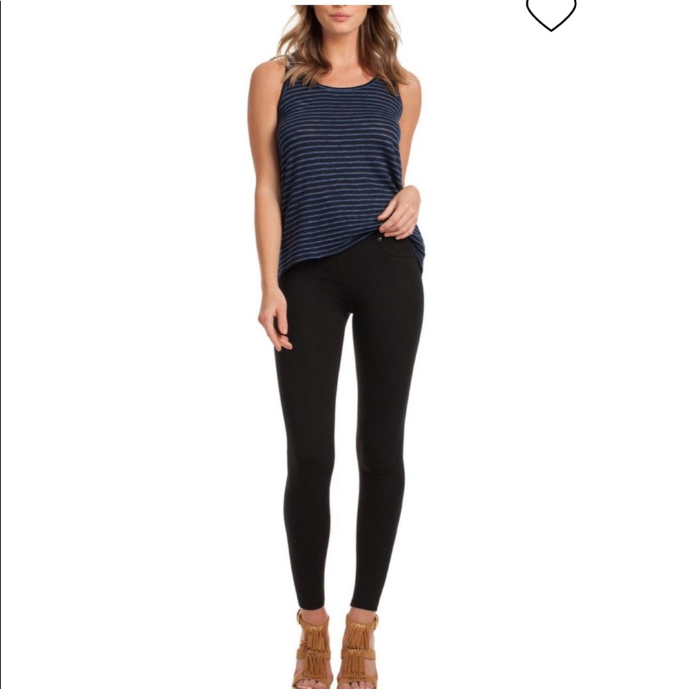 Trina Turk Skinny Minnie Crop Leggings Size 8 Black #c19